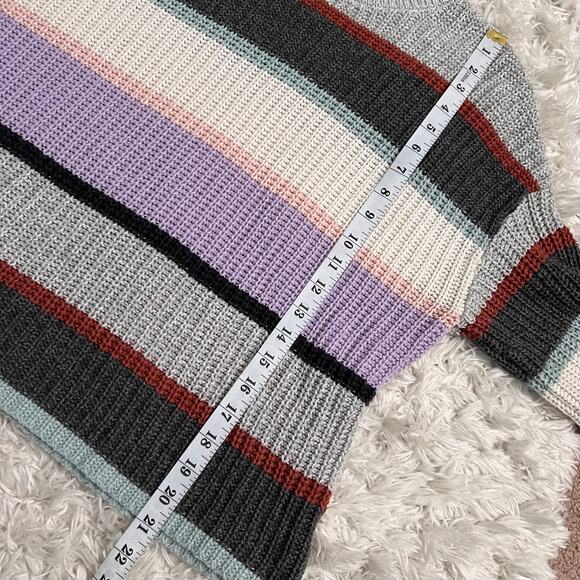 American Eagle Multicolored Striped Pullover Sweater Size M - Picture 7 of 7